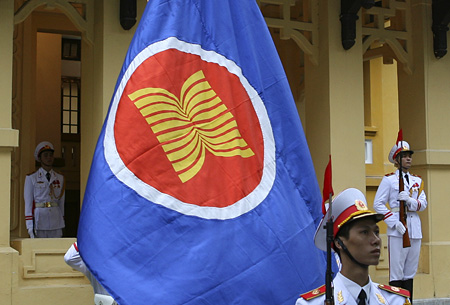 ASEAN flag hoisted in Hanoi
